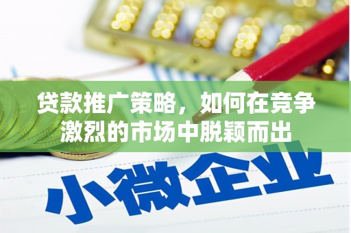 台西贷款推广策略，如何在竞争激烈的市场中脱颖而出