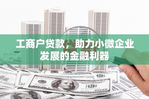 台西工商户贷款，助力小微企业发展的金融利器