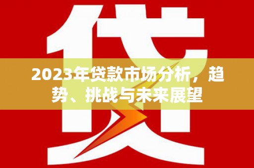 台西2023年贷款市场分析，趋势、挑战与未来展望