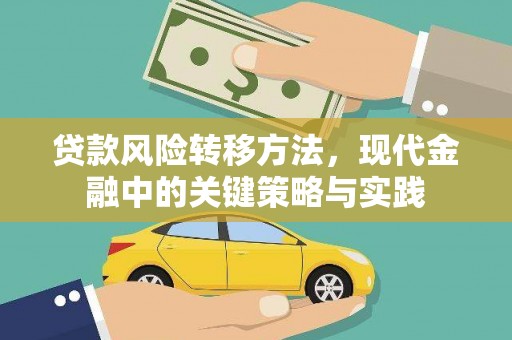 台西贷款风险转移方法，现代金融中的关键策略与实践