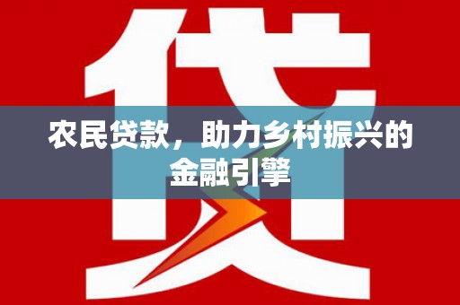 台西农民贷款，助力乡村振兴的金融引擎