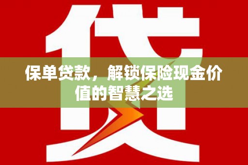 台西保单贷款，解锁保险现金价值的智慧之选