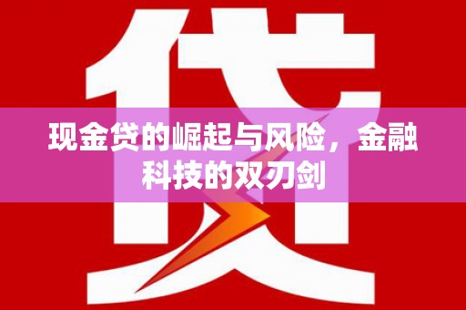 台西现金贷的崛起与风险，金融科技的双刃剑