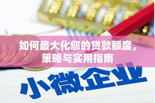 台西如何最大化您的贷款额度，策略与实用指南
