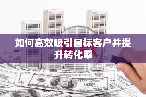 台西如何高效吸引目标客户并提升转化率