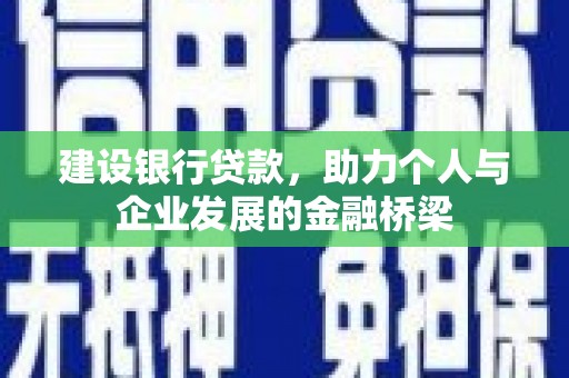 台西建设银行贷款，助力个人与企业发展的金融桥梁