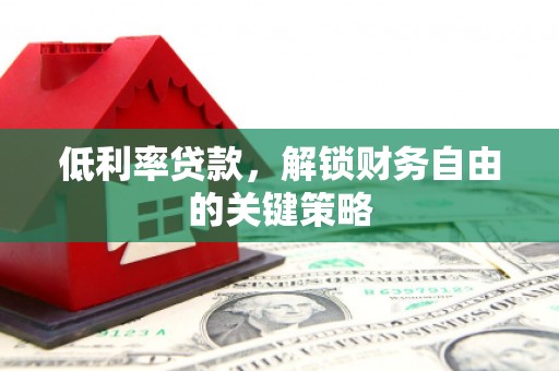 台西低利率贷款，解锁财务自由的关键策略