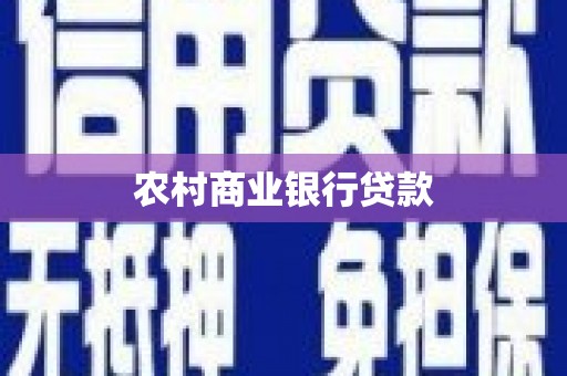 台西农村商业银行贷款