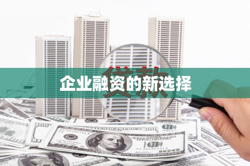 台西企业融资的新选择