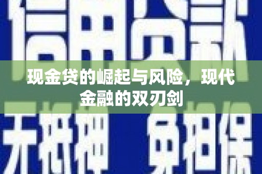 台西现金贷的崛起与风险，现代金融的双刃剑