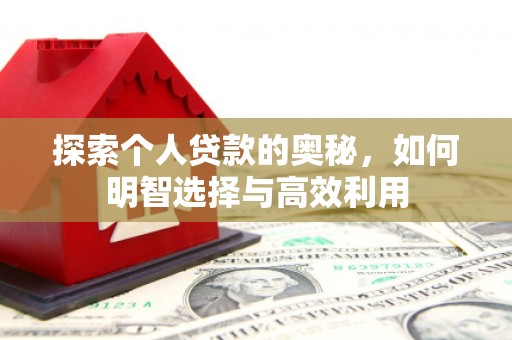 台西探索个人贷款的奥秘，如何明智选择与高效利用