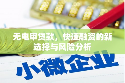 台西无电审贷款，快速融资的新选择与风险分析