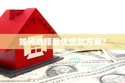 台西如何选择最优贷款方案？