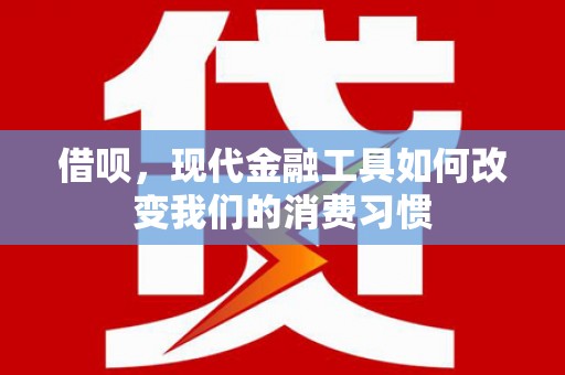 台西借呗，现代金融工具如何改变我们的消费习惯