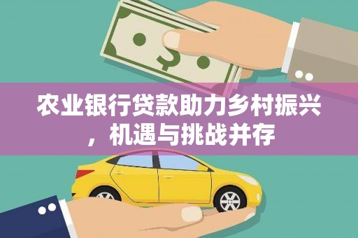 台西农业银行贷款助力乡村振兴，机遇与挑战并存