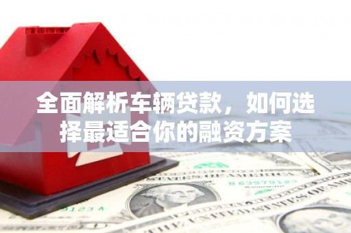 台西全面解析车辆贷款，如何选择最适合你的融资方案
