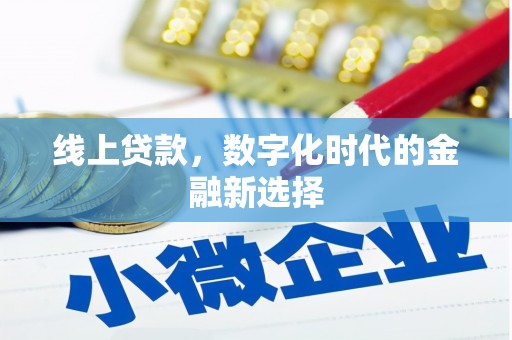 台西线上贷款，数字化时代的金融新选择