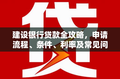 台西建设银行贷款全攻略，申请流程、条件、利率及常见问题解答