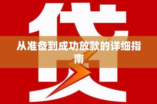 台西从准备到成功放款的详细指南