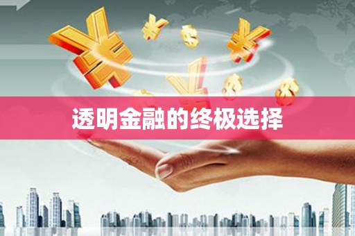 台西透明金融的终极选择
