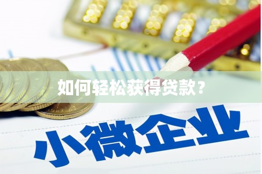 台西如何轻松获得贷款？