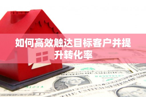 台西如何高效触达目标客户并提升转化率